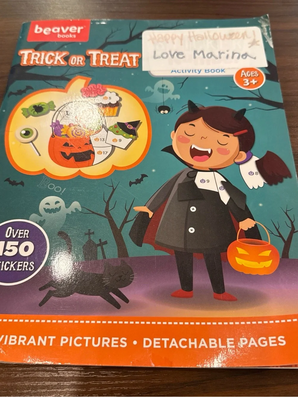 Trick or Treat Halloween Sticker by Number Activity Book Over 150 Stickers! NEW